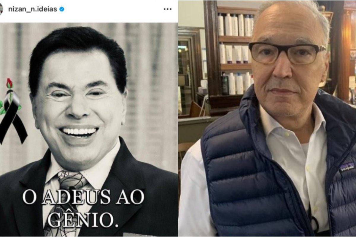 Nizan Guanaes publica foto fúnebre de Silvio Santos e levanta dúvidas sobre saúde do apresentador