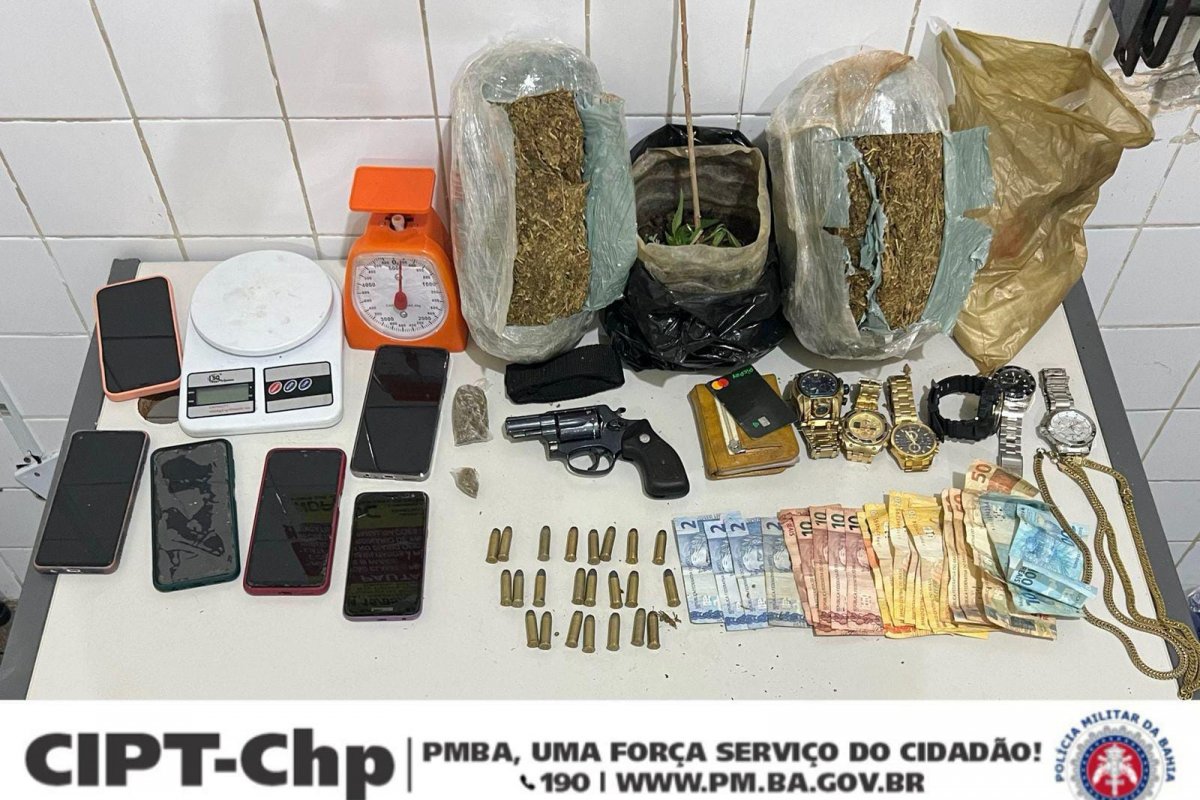 Suspeito de tráfico é preso em Utinga