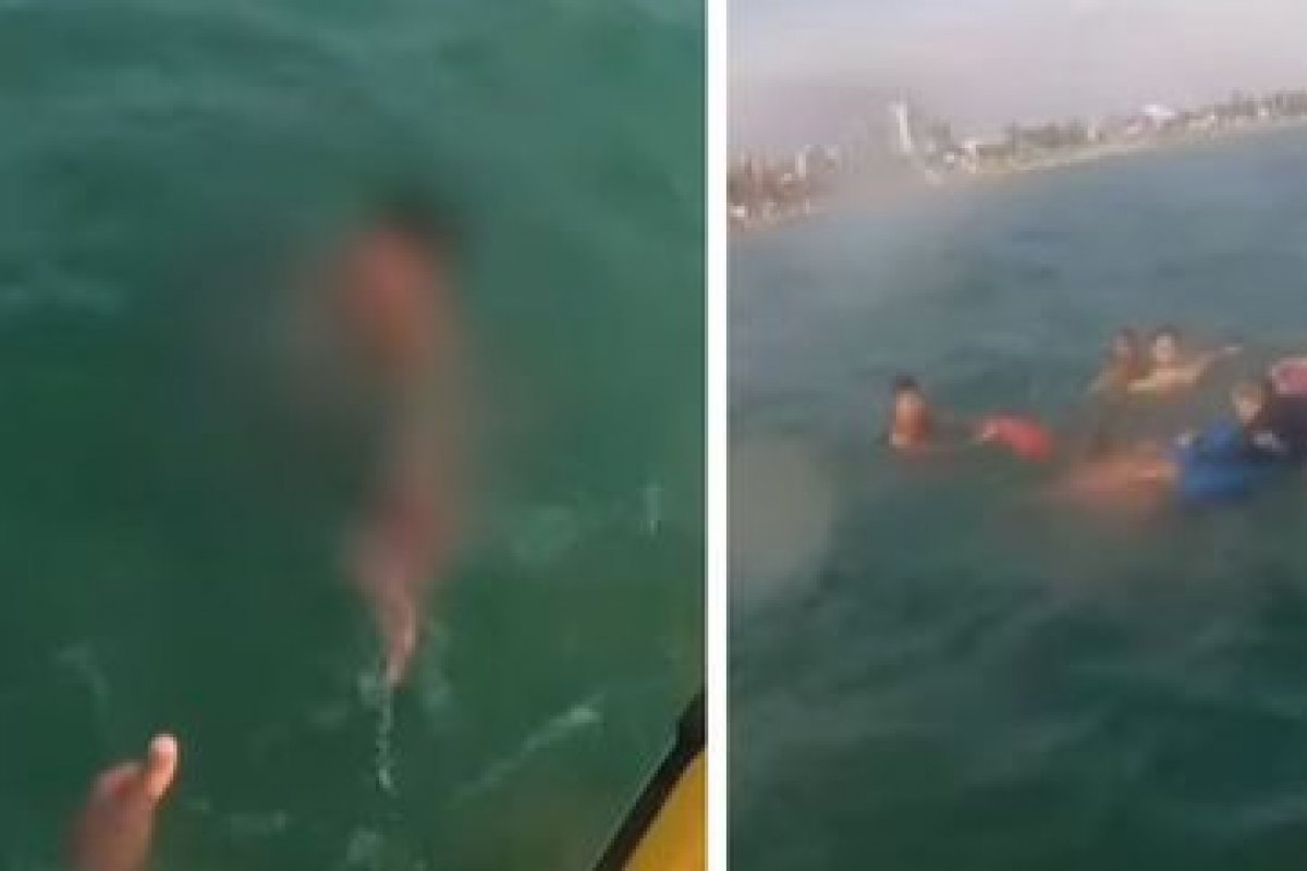 Vídeo: turistas são resgatados do mar no litoral de SP