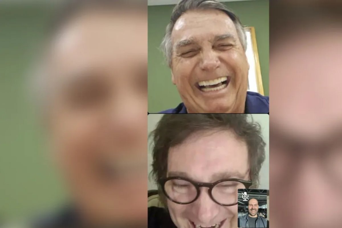 Em conversa com Milei por videochamada, Bolsonaro confirma presença na posse do presidente eleito