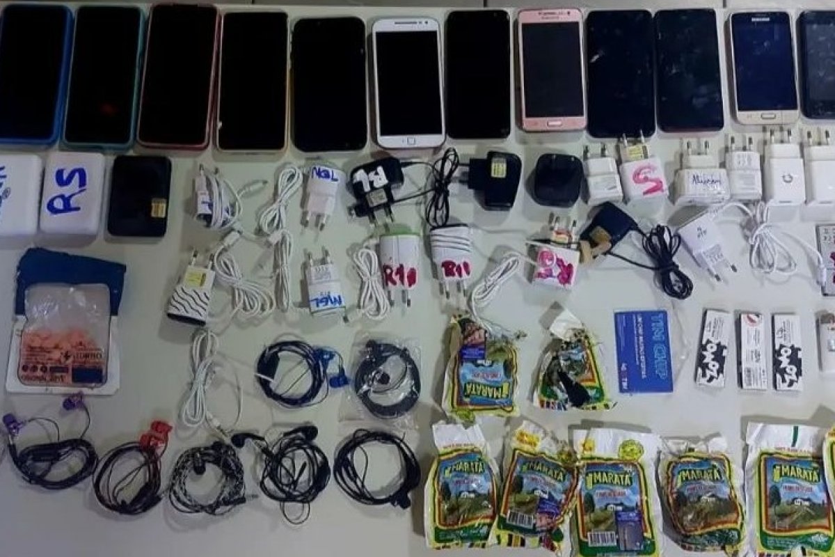 Batalhão de Polícia de Guardas apreende celulares em tentativa de arremesso no Complexo Penitenciário
