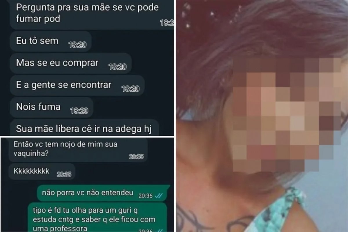 Professora demitida por beijar aluno é acusada de aliciar jovem para fumar cigarro eletrônico
