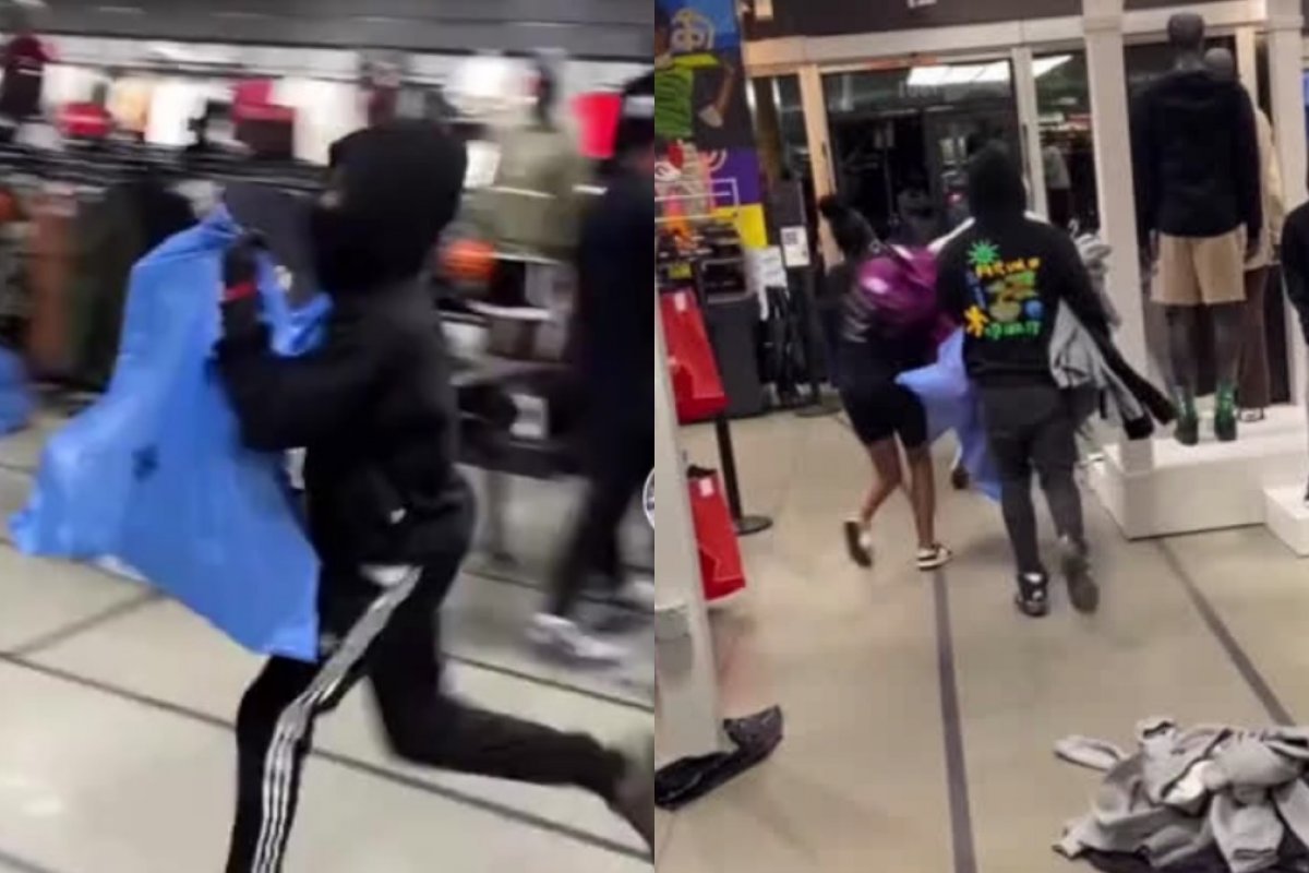 Grupo assalta loja da Nike e rouba R$ 58,7 mil em mercadorias nos EUA