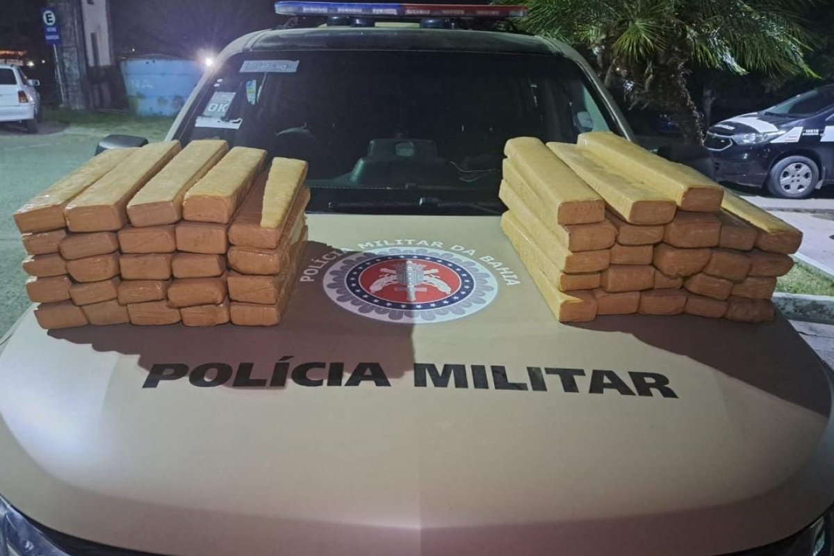 PM apreende 50 kg de maconha no sul da Bahia
