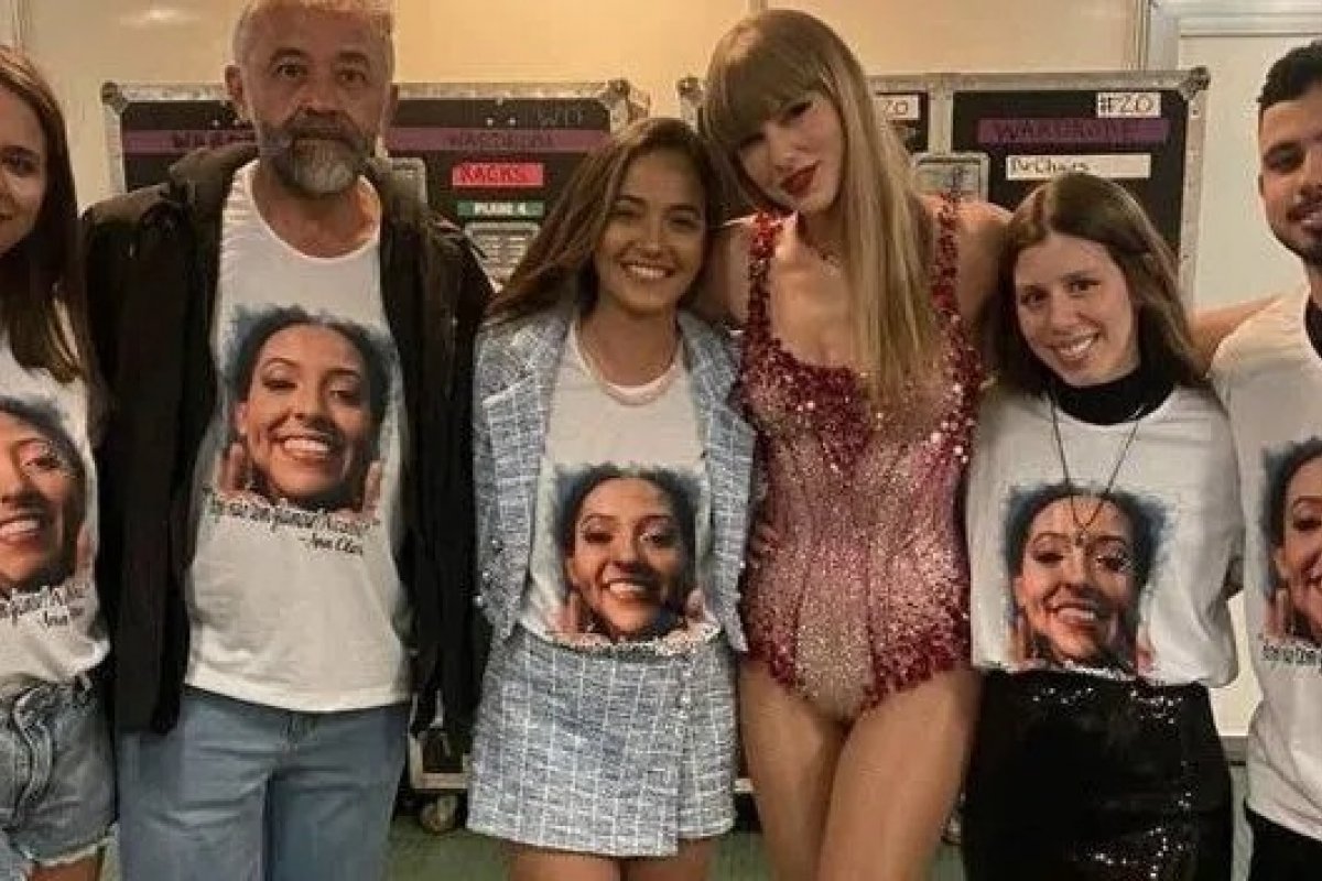 Família de Ana Benevides tem encontro de bastidores com Taylor Swift