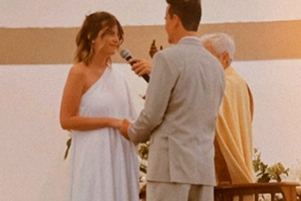 Paulinho Vilhena e Maria Luiza Silveira se casam em São Paulo