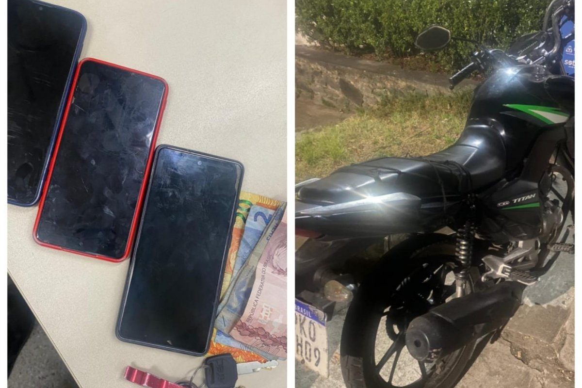 PM prende dois suspeitos de roubo e recupera três celulares na BR-324