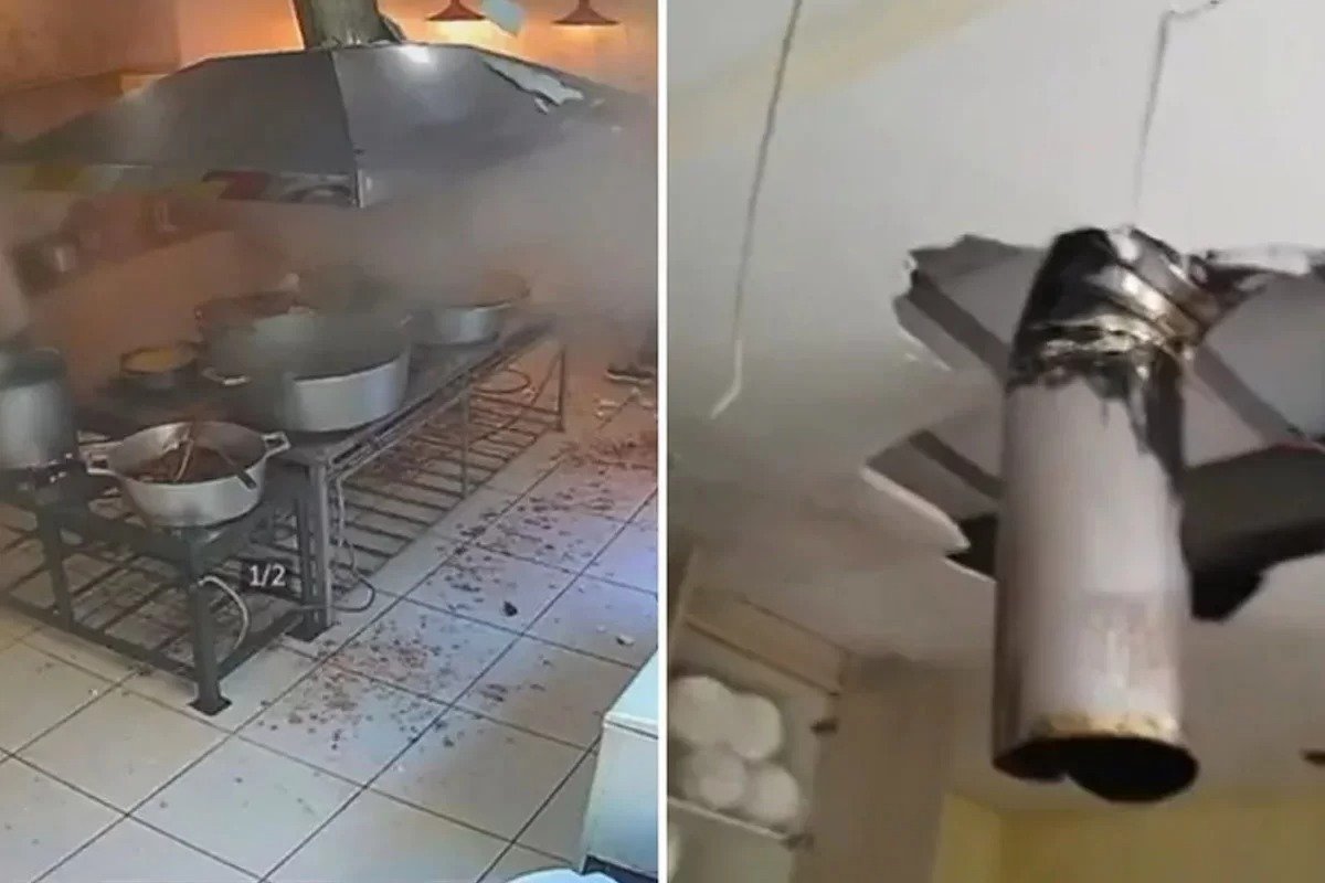 Vídeo: Explosão em cozinha de deixa ferido em Goiânia