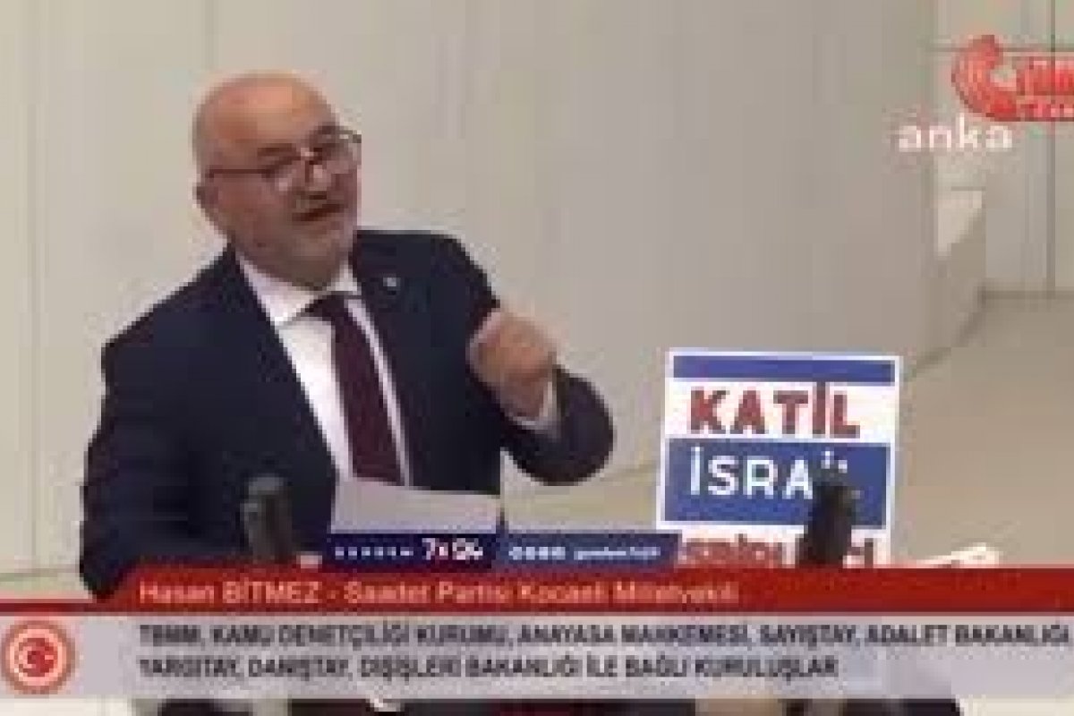 Vídeo: Deputado turco sofre ataque cardíaco ao discursar sobre guerra em Gaza