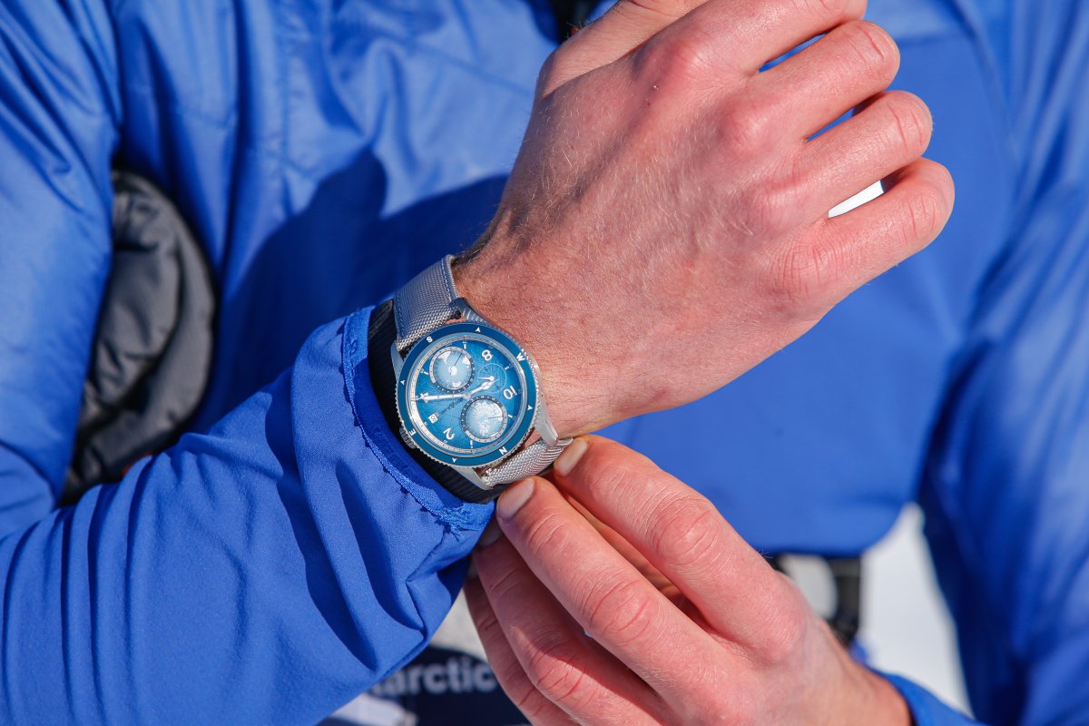 Montblanc lança relógio com tecnologia Zero Oxigênio dedicado ao Polo Sul e à Aurora Austral!