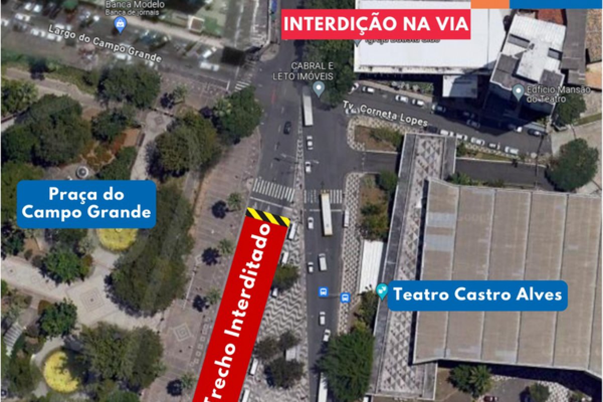 Trânsito no entorno do Campo Grande será bloqueado temporariamente