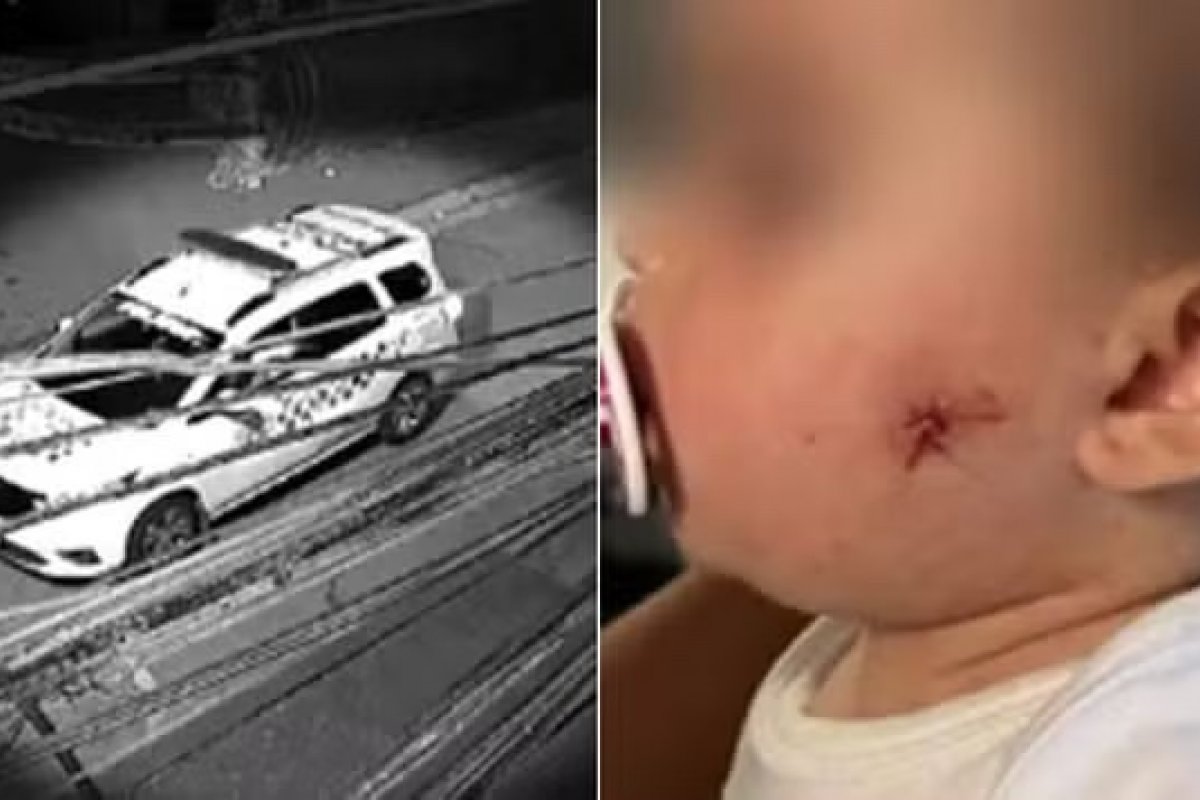 PM atira em rosto de bebê com arma de airsoft em São Paulo