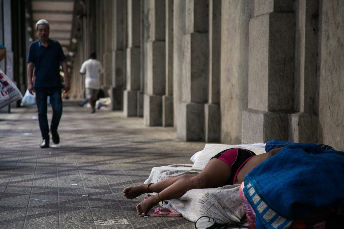 Situação de morador de rua não muda desde 2016, aponta relatório