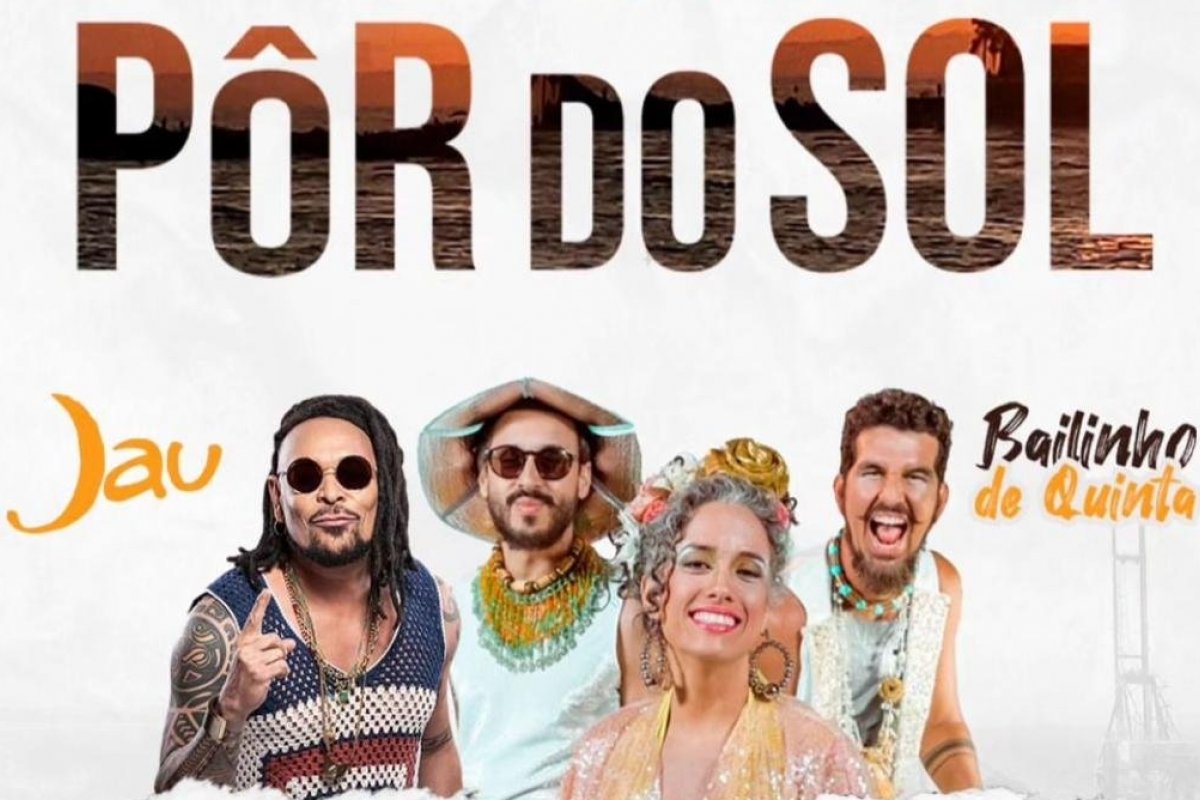 Vem aí a 2ª edição da festa "1º Pôr do Sol do Ano" com Jau e Bailinho de Quinta!