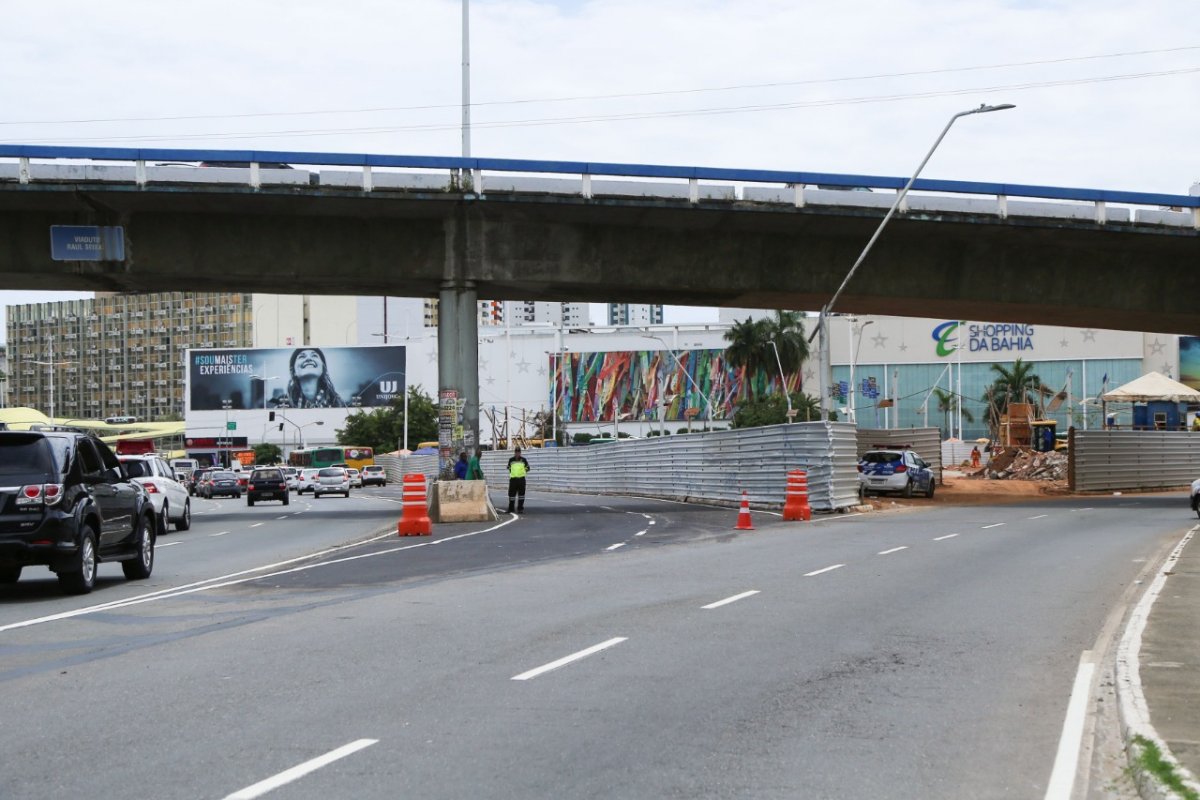 Obras do BRT altera trânsito na região da Avenida ACM a partir desta segunda (6)