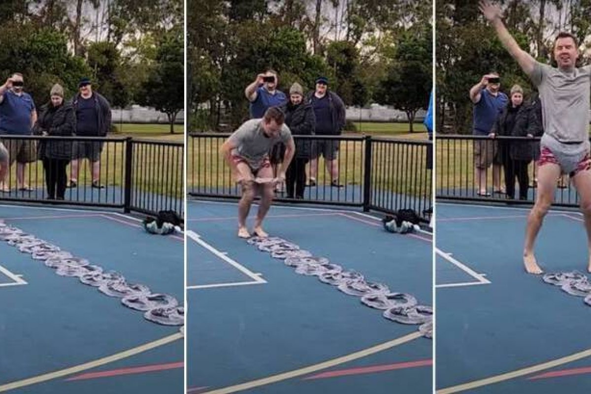 Homem coloca 10 cuecas em 13,03 segundos e supera menor tempo do Guinness Book