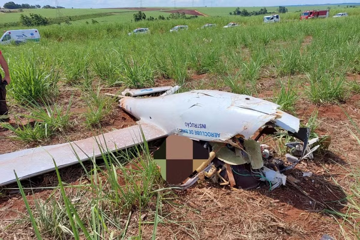 Piloto morre após queda de planador no interior de SP
