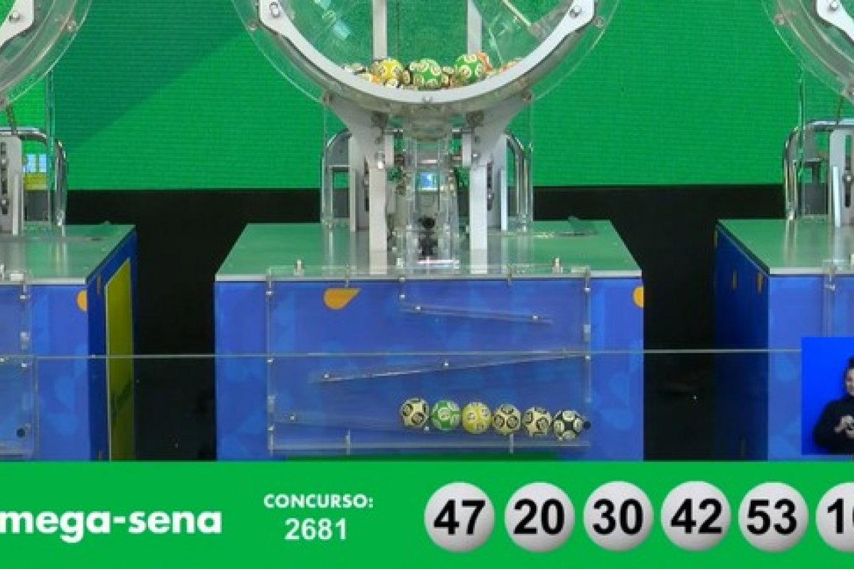 Prêmio da Mega-sena 2.681 acumula e vai a R$ 76 milhões