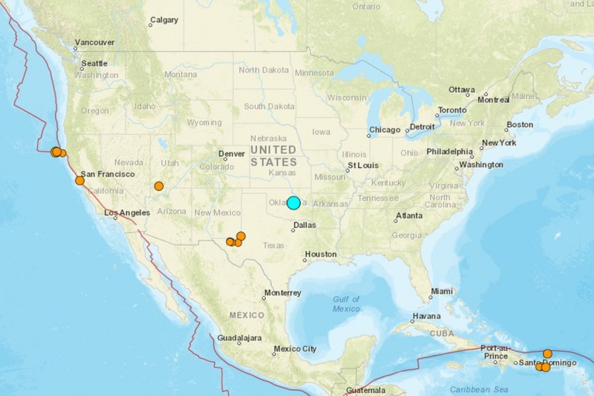 Terremoto de magnitude 5,1 atinge Oklahoma, nos Estados Unidos