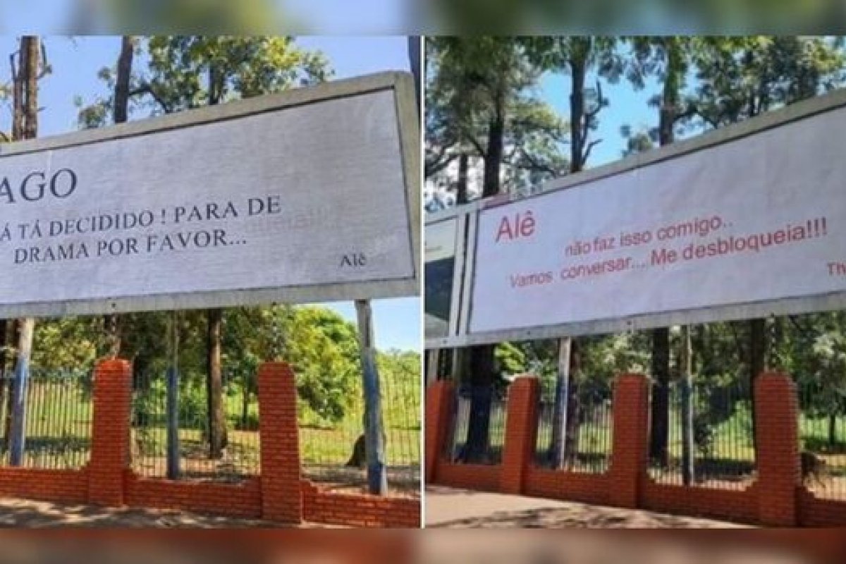 'Briga de casal' vai parar em outdoor!