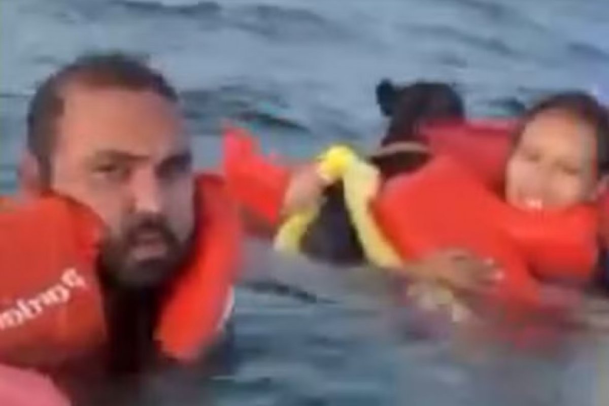 Vídeo: Quatro pessoas e um cachorro ficam à deriva na Baía de Todos-os-Santos