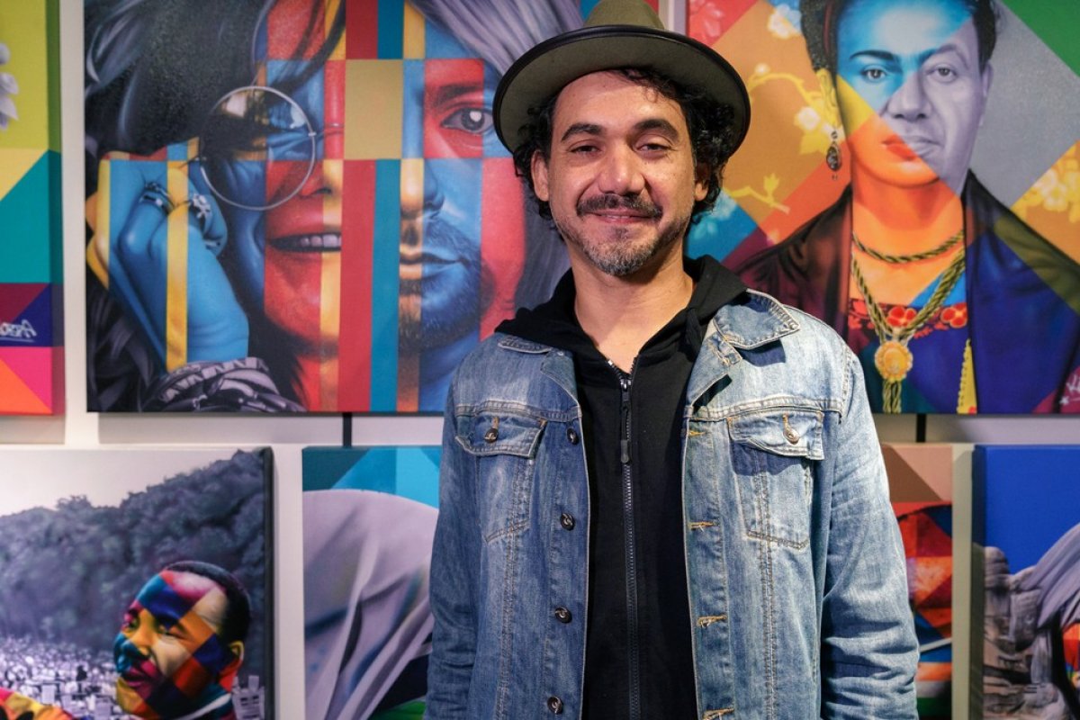 Eduardo Kobras pinta mural da Santa Dulce dos Pobres em Salvador