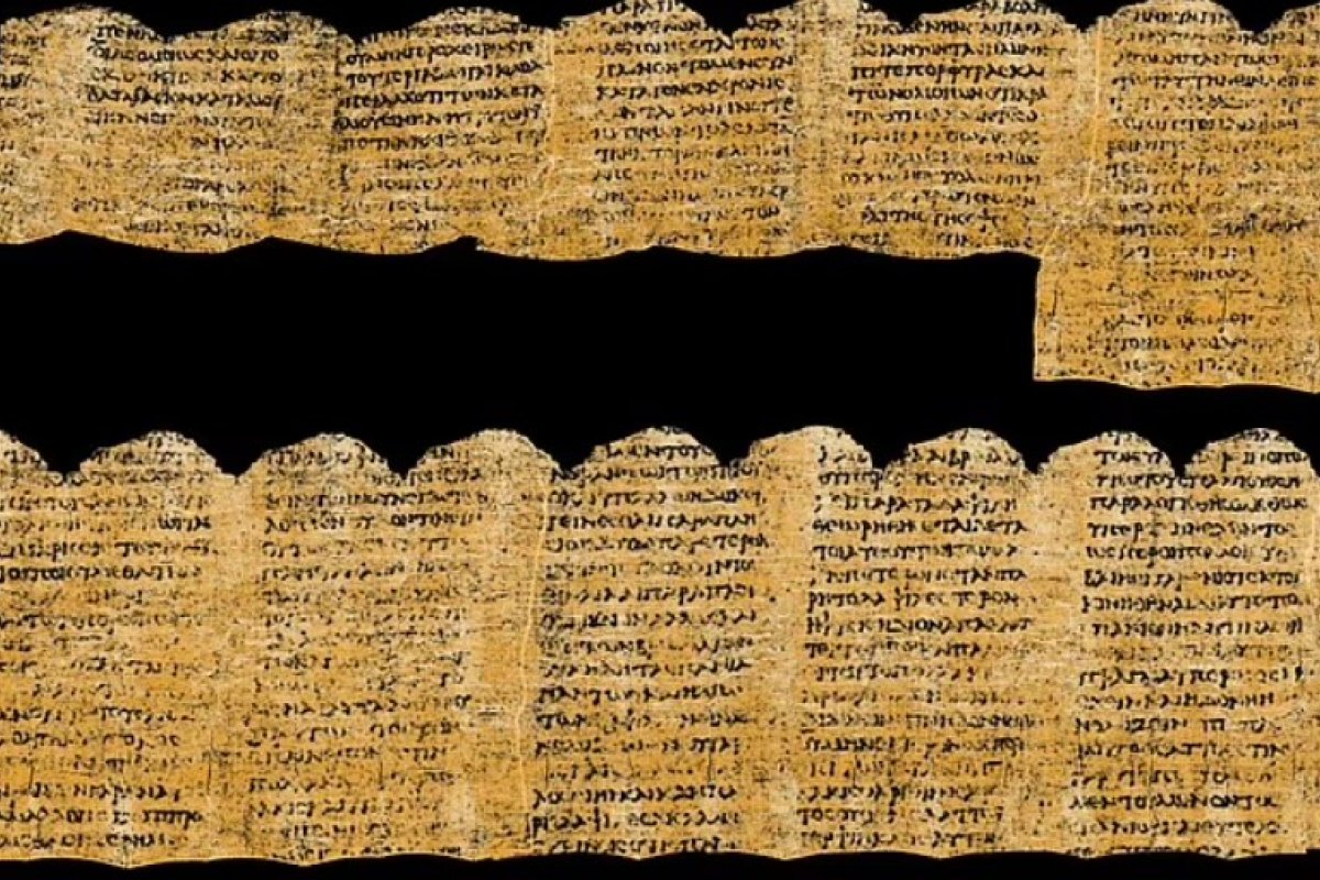 IA revela conteúdo de pergaminhos carbonizados de 2 mil anos