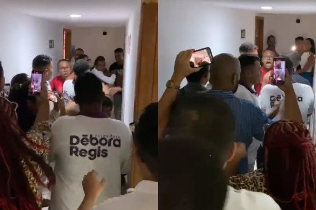 Vídeo: Tumulto marca sessão na Câmara de Lauro de Freitas com chutes e puxão de cabelo