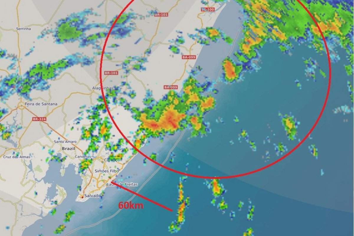 Defesa Civil alerta para chuvas intensas em Salvador neste domingo (11)