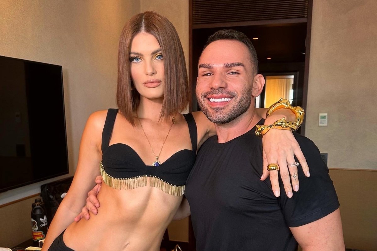 Hairstylist Diego Andradez produz Isabeli Fontana para o Carnaval de Salvador!