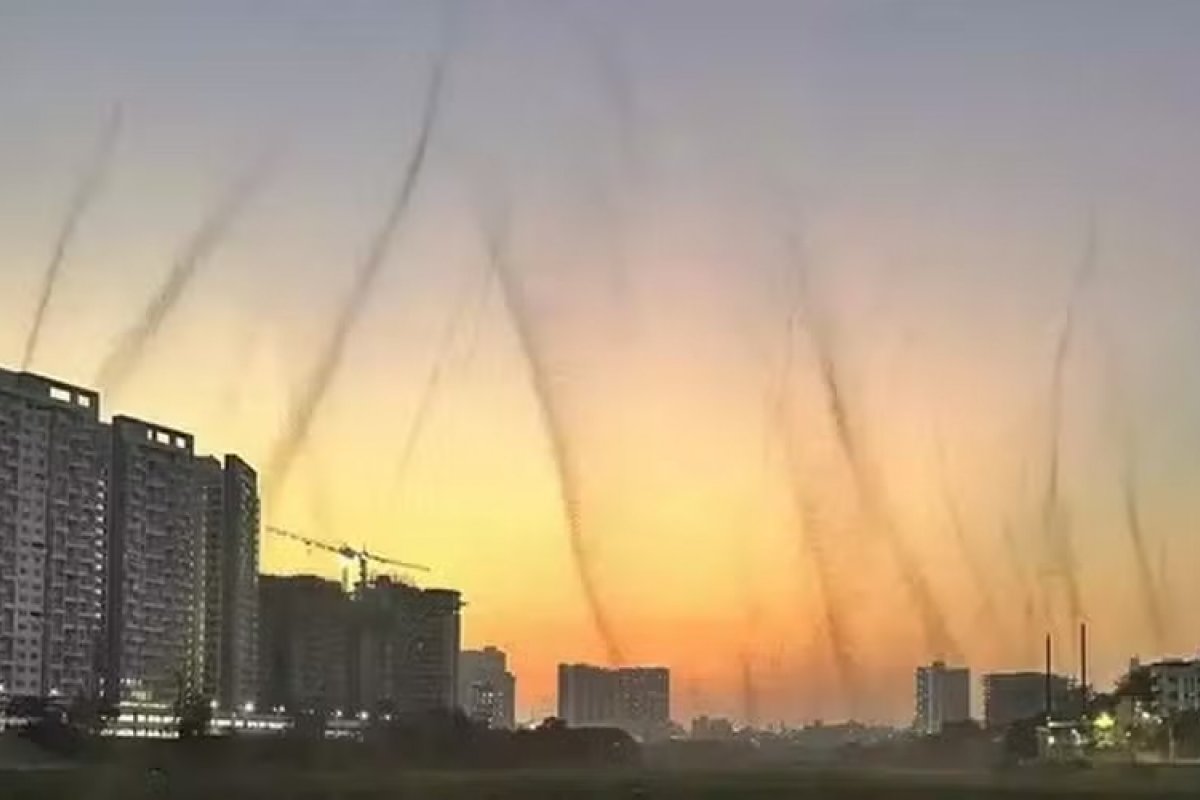 'Tornado de mosquitos' assusta e deixa moradores confinados em casa na Índia