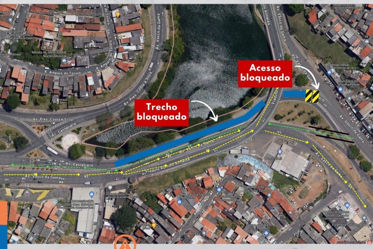 Salvador: obras alteram trânsito neste final de semana