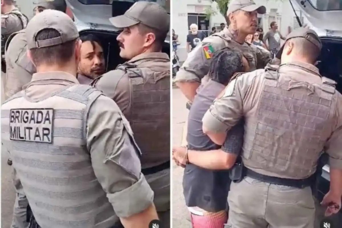 Vídeo: Polícia prende homem negro que estava sendo ameaçado de morte e acusado sai impune