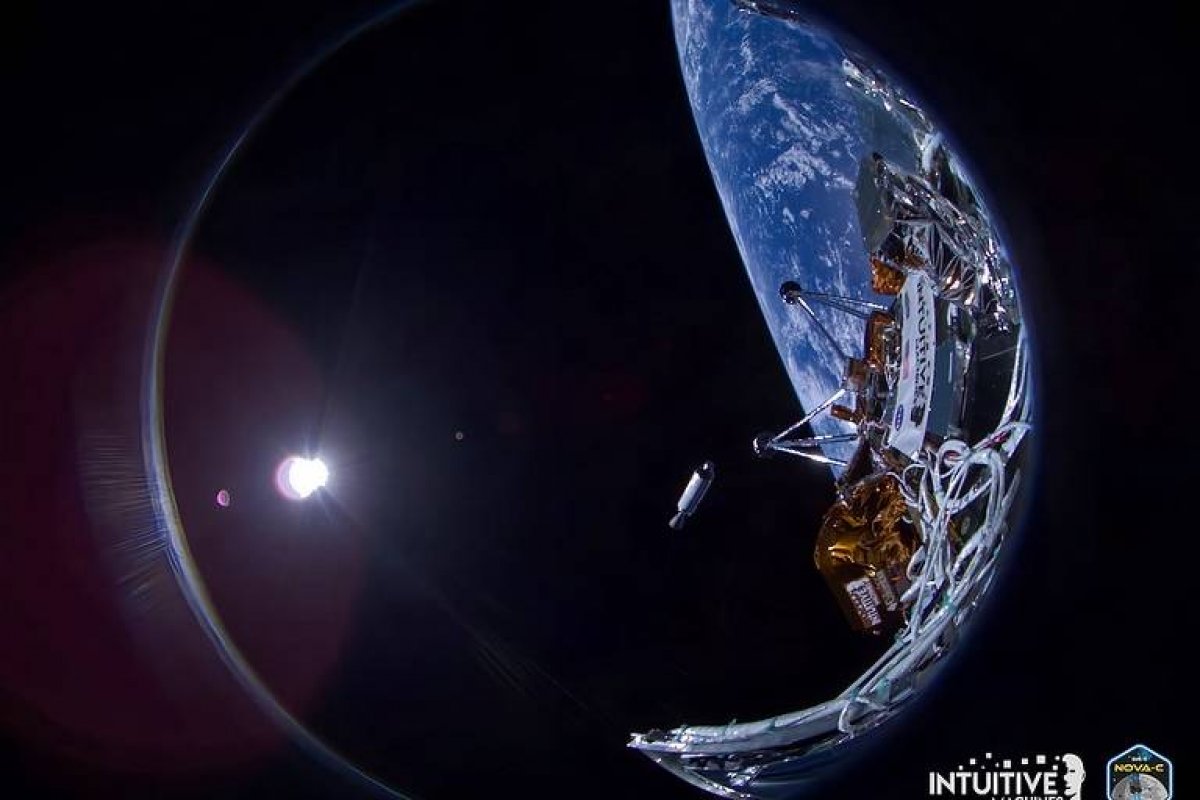 Missão que busca pouso inédito na Lua divulga primeiras imagens