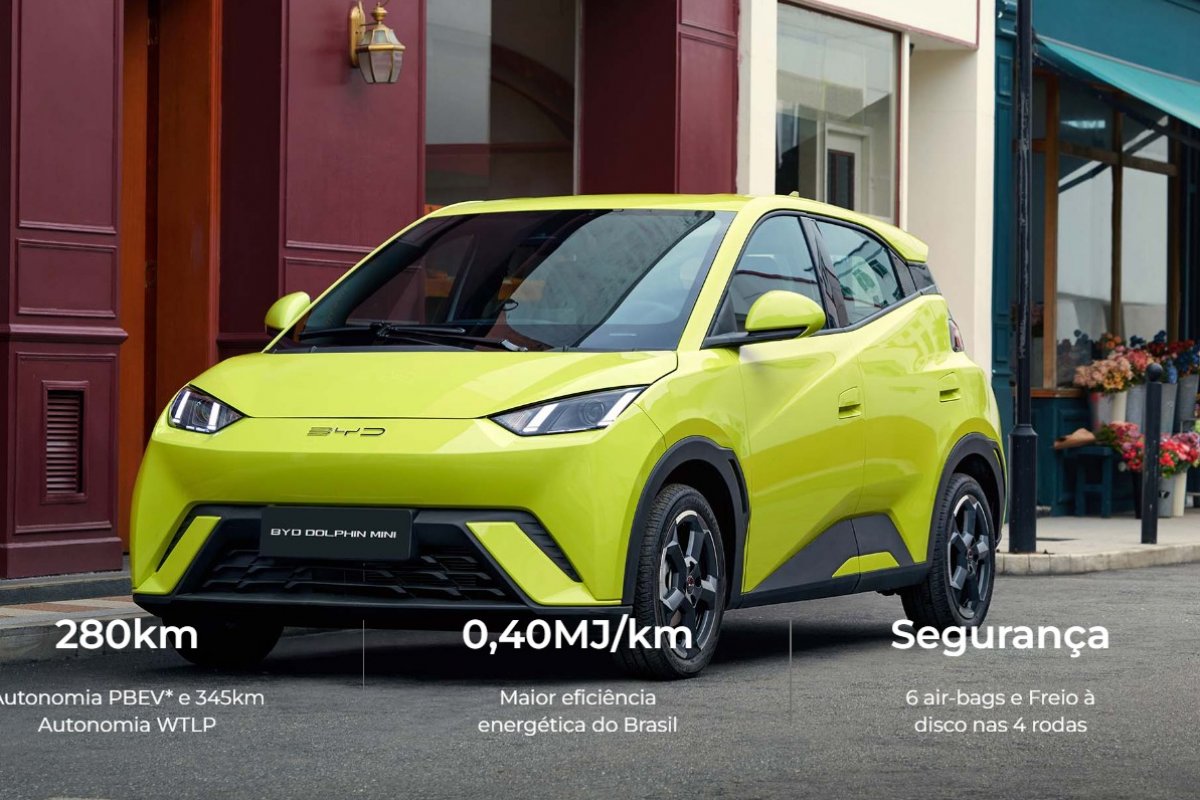 BYD Dolphin Mini vai custar R$ 89 mil, dizem concessionários