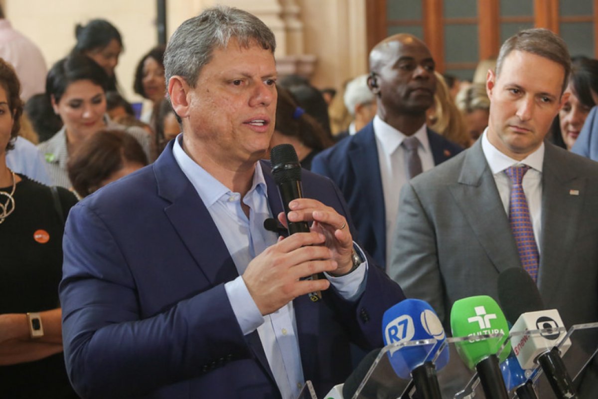 Vídeo: "Pode ir na ONU, Liga da Justiça, não tô nem aí", diz Tarcísio sobre denúncias contra operação da PM