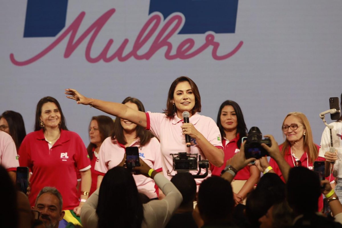 ‘Maior movimento partidário do Brasil’, diz Michelle Bolsonaro sobre PL Mulher