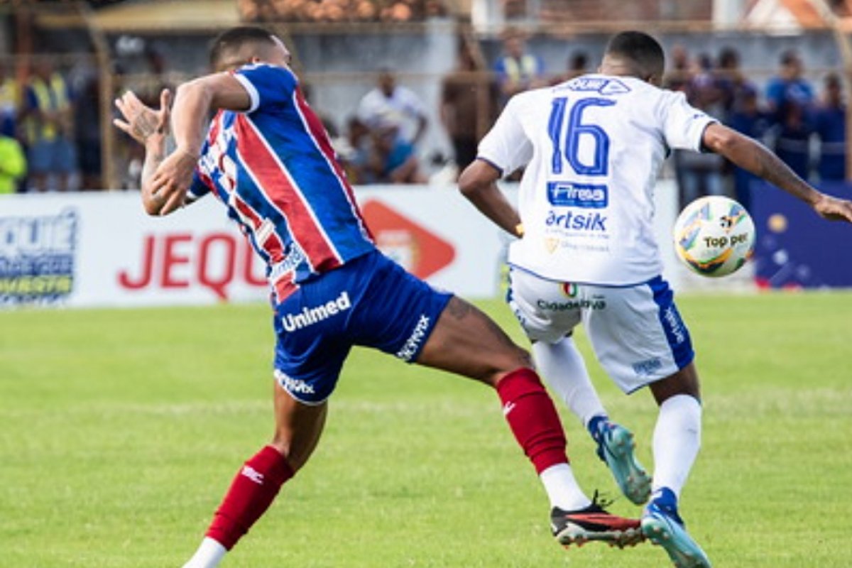 Vídeo: Bahia marca no fim, vence Jequié e fica mais perto da final do Baiano; confira o gol do jogo