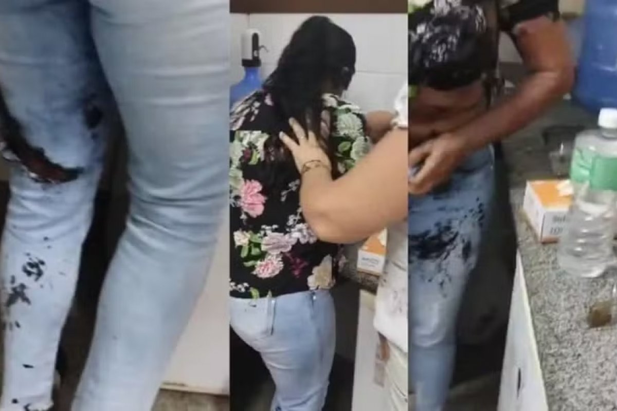 Vídeo: mulher é presa depois de jogar soda cáustica em funcionária de posto de saúde