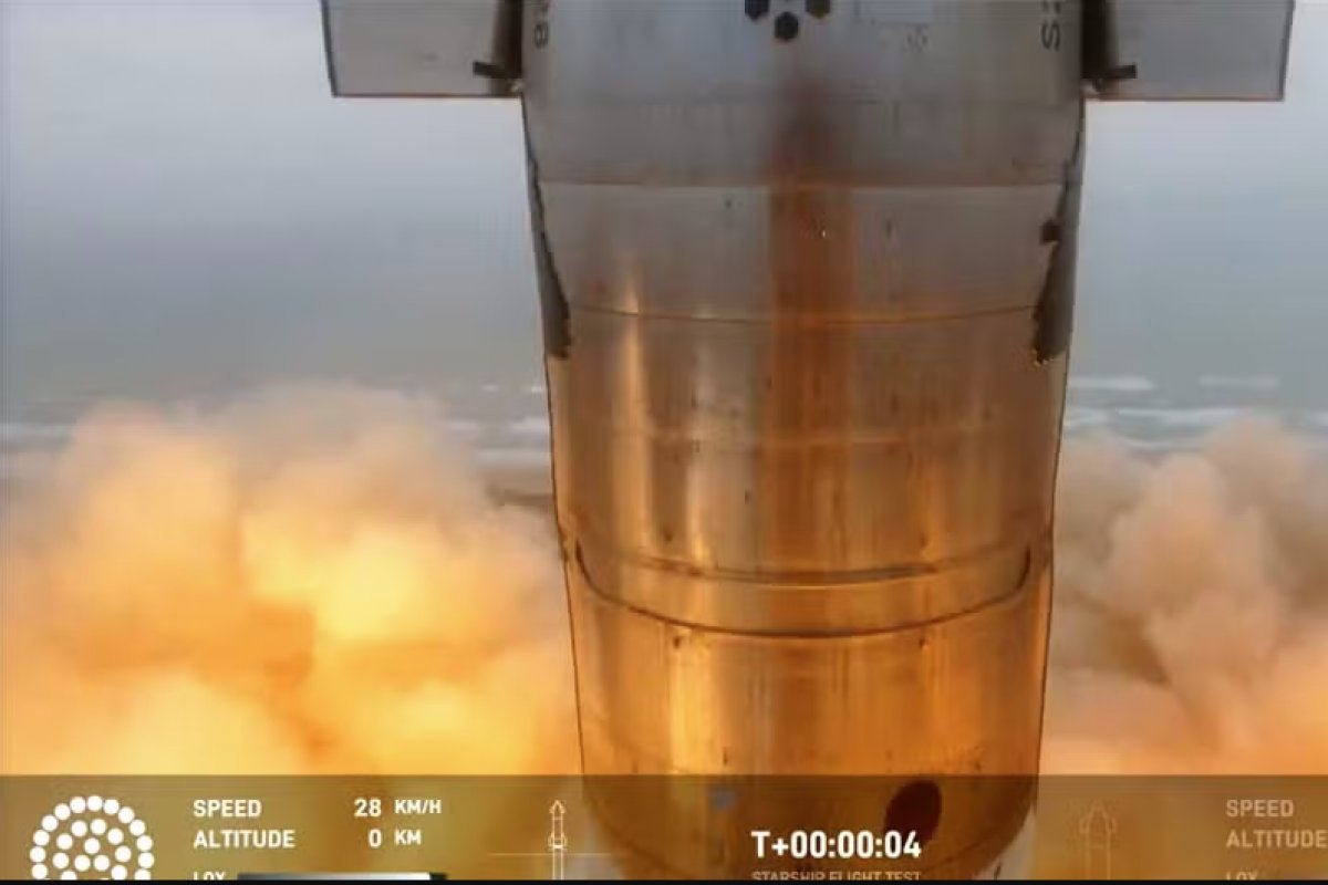 SpaceX faz terceiro voo teste da Starship no espaço