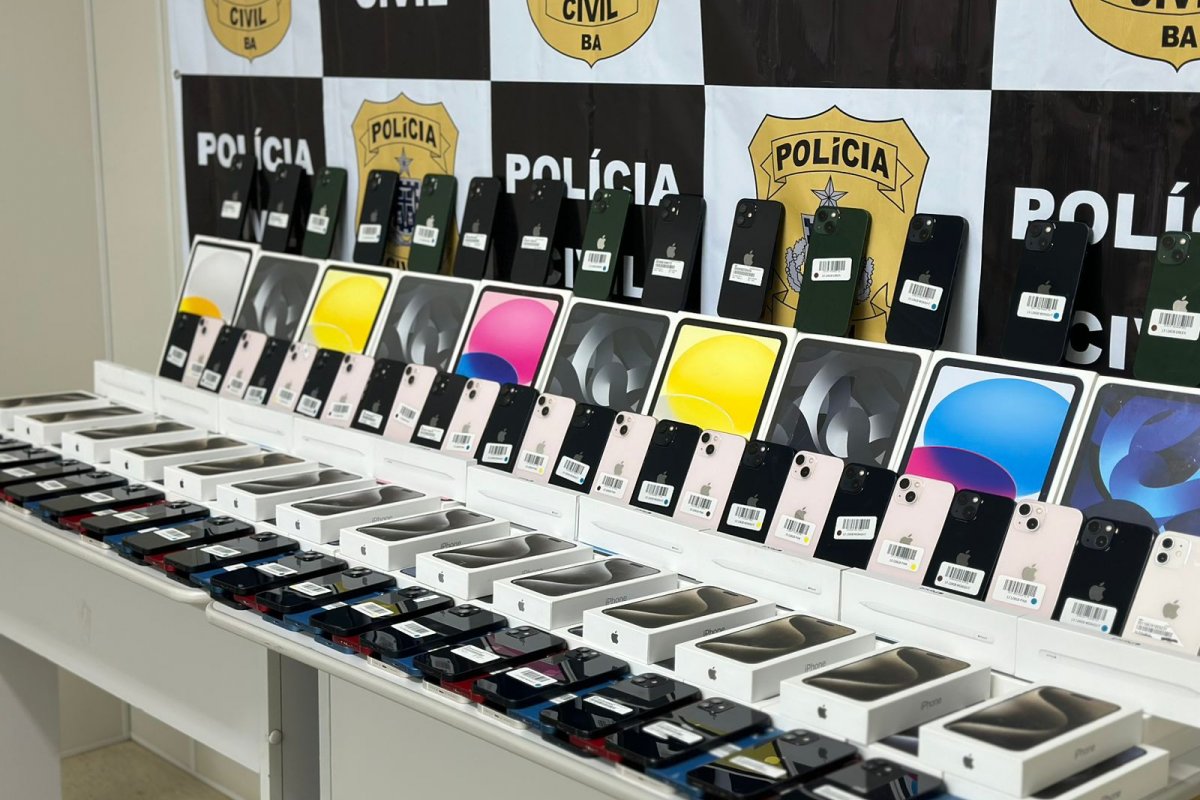 Celulares e mais de 30 aparelhos eletrônicos são apreendidos na região do CIA