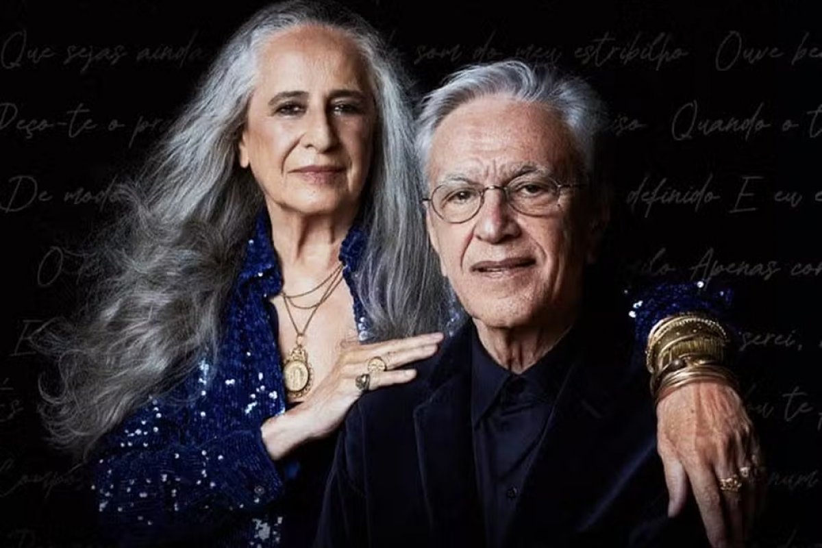 Ingressos para show de Caetano Veloso e Maria Bethânia em Salvador custam até R$ 470