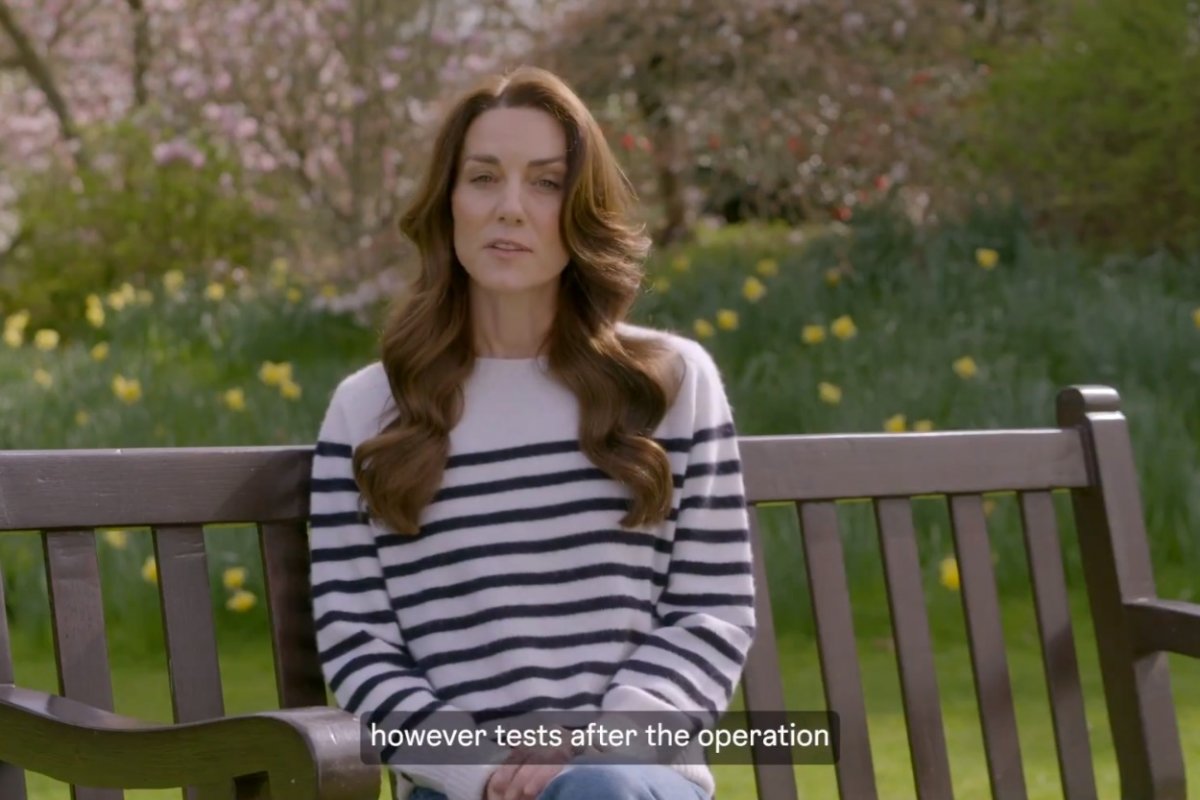 Vídeo: Kate Middleton anuncia que está com câncer