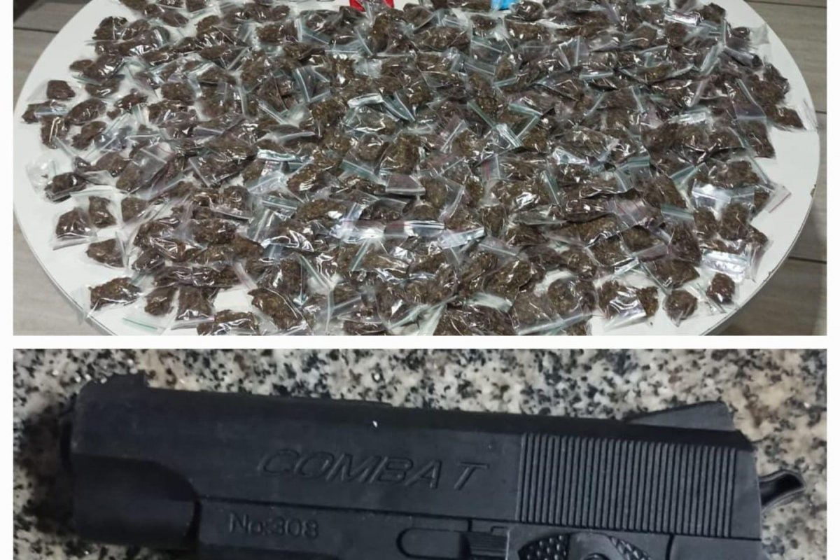 Polícia apreende drogas e arma falsa em Simões Filho