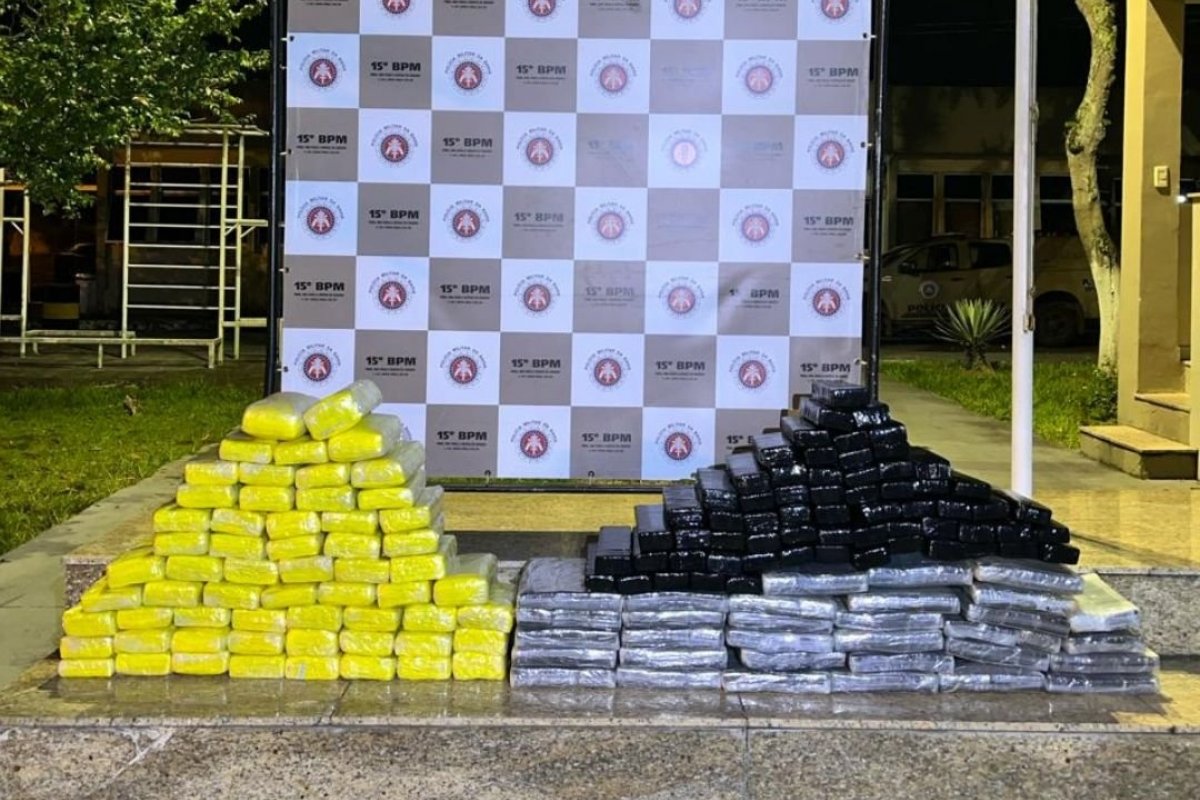 Polícia Militar apreende 218kg de drogas e prendem dois traficantes em Itabuna