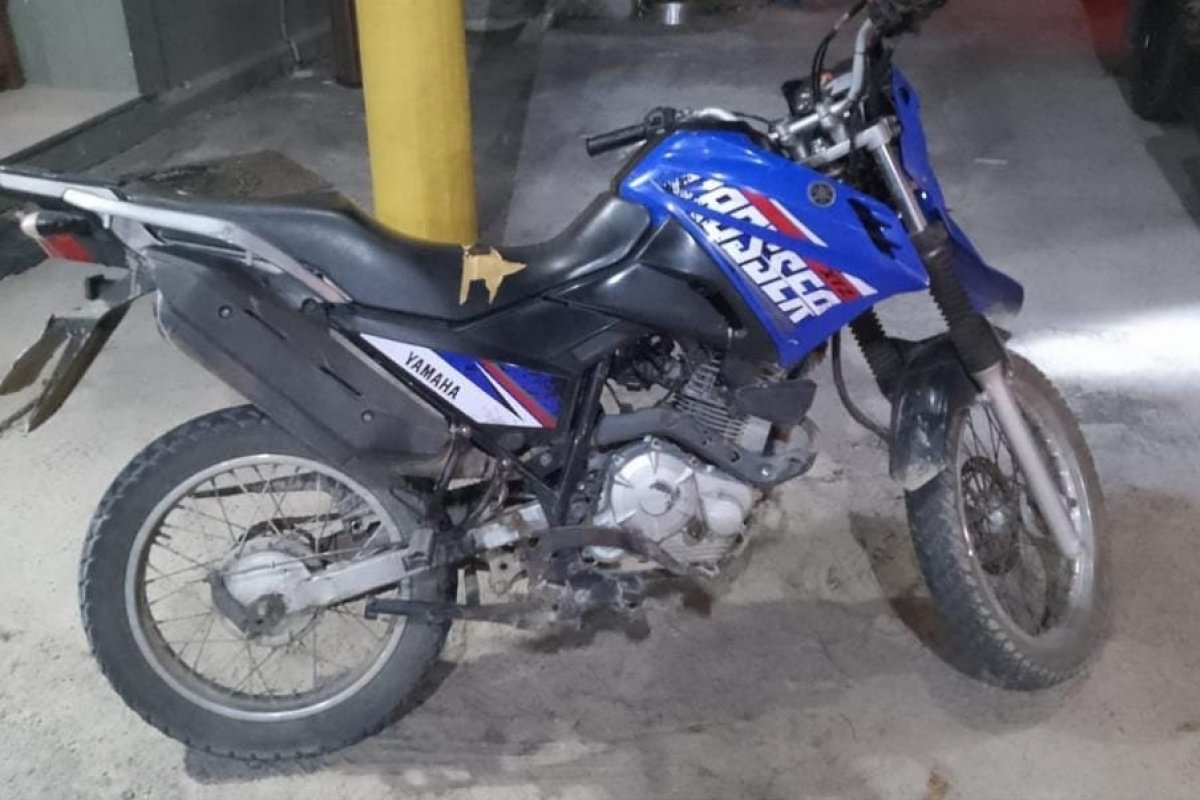 Polícia Militar recupera moto roubada em Barra Grande