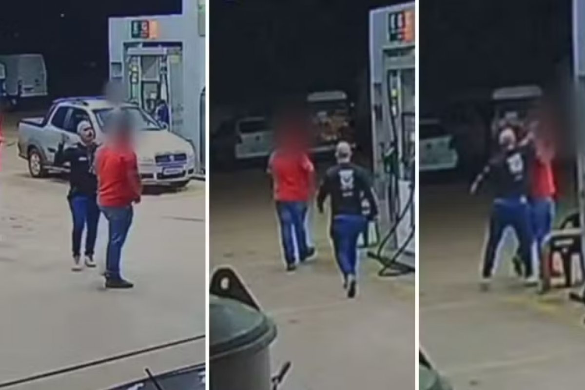 Policial militar é visto agredindo frentista em posto de combustíveis