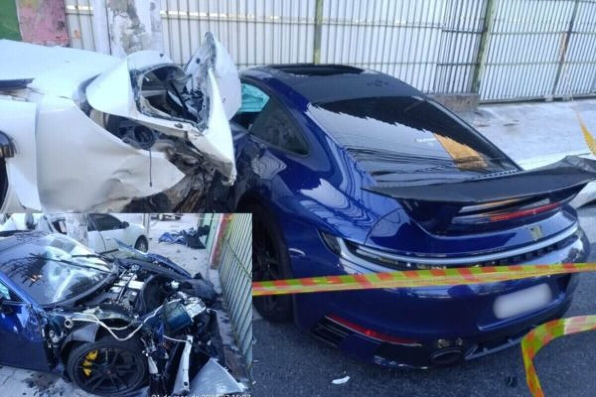 Tragédia: Empresário provoca acidente, mata um e abandona Porsche de R$ 1 milhão!