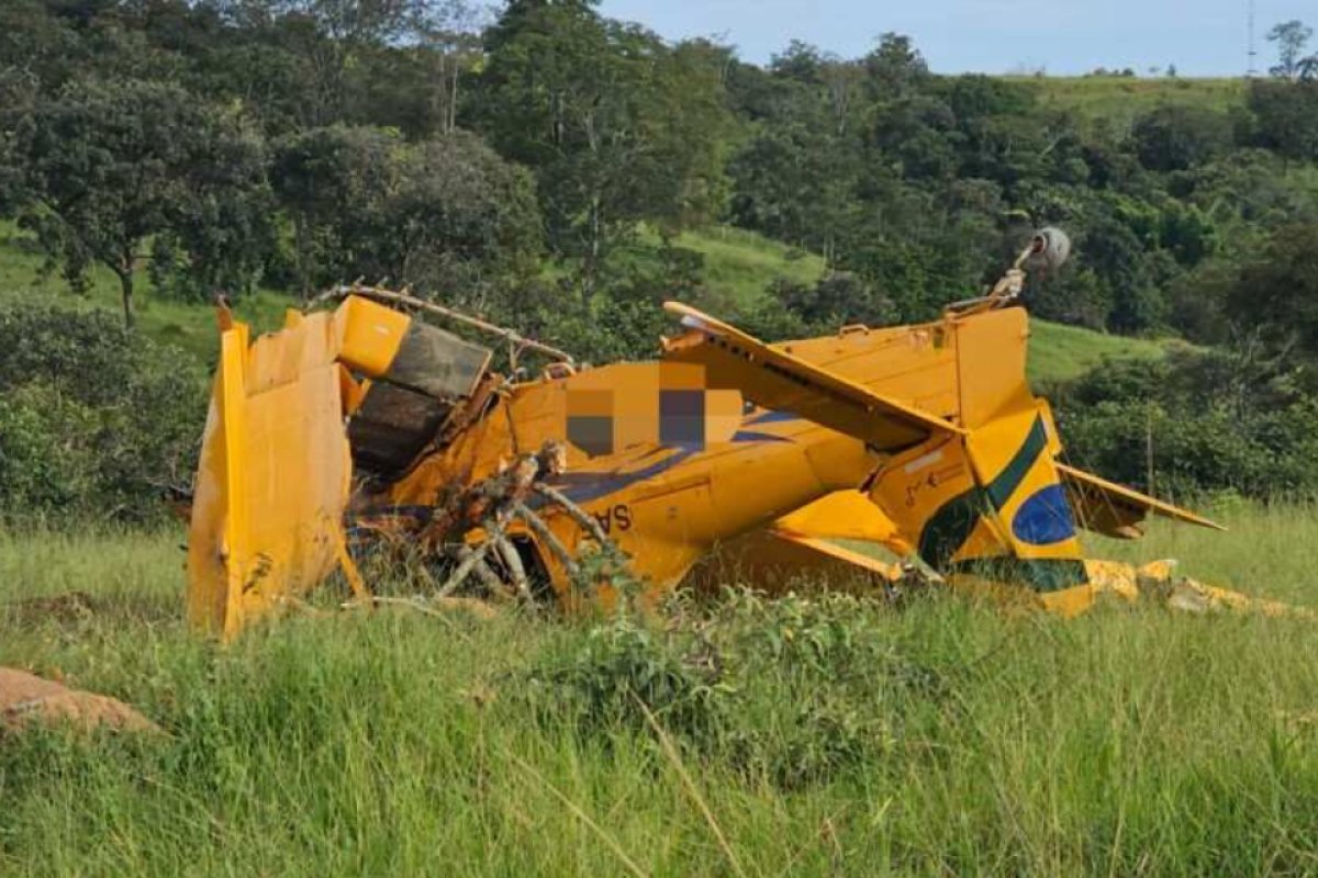 Avião agrícola faz pouso forçado após 'perder potência' em Goiás