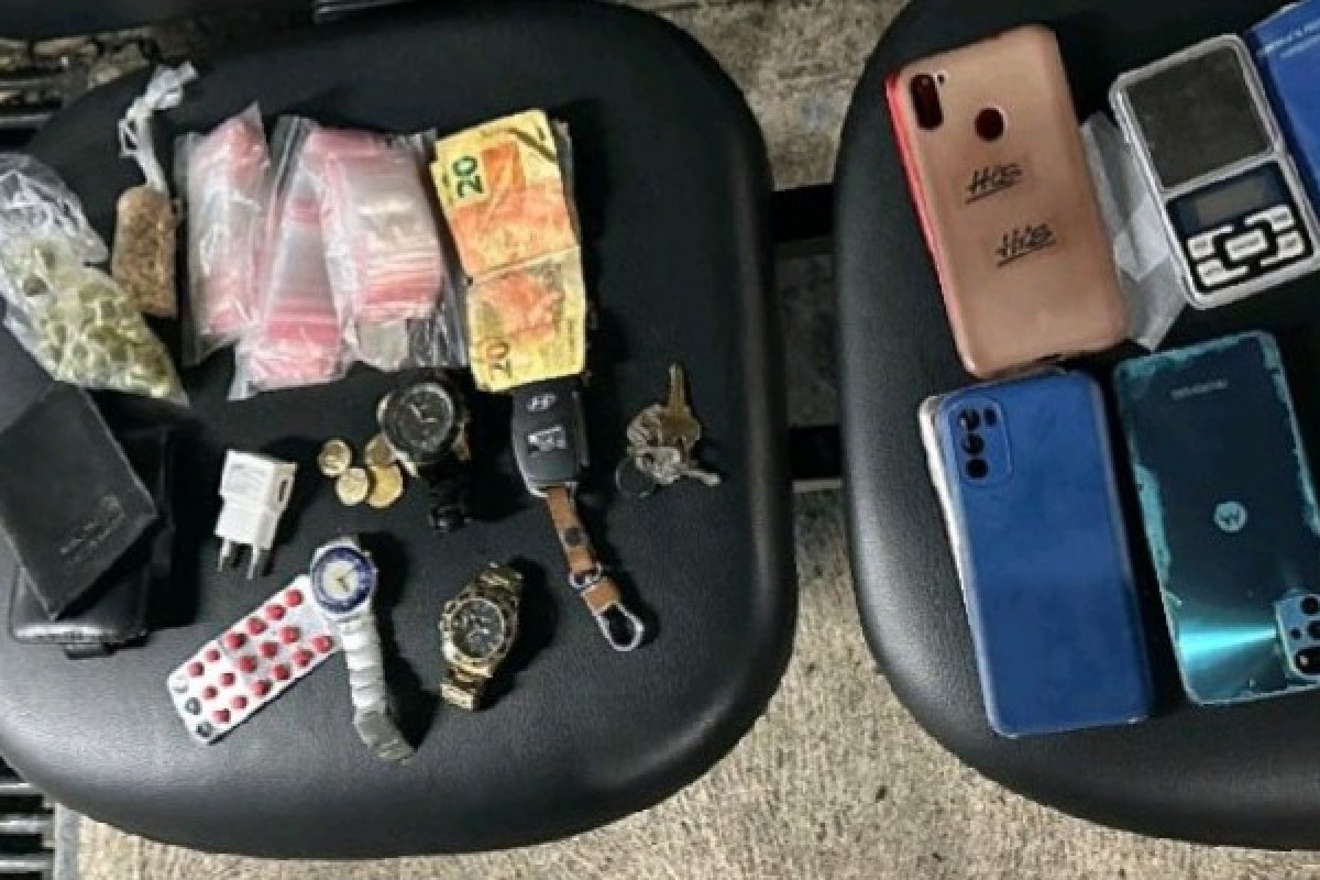 Polícia Militar prende cinco pessoas com drogas em São Marcos